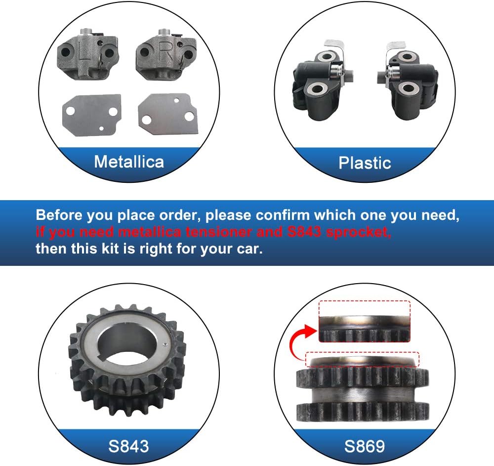 Timing Chain Kit & Water Pump for Ford E-150 Econoline Club Wagon & Expedition 4.6L V8 SOHC X8402