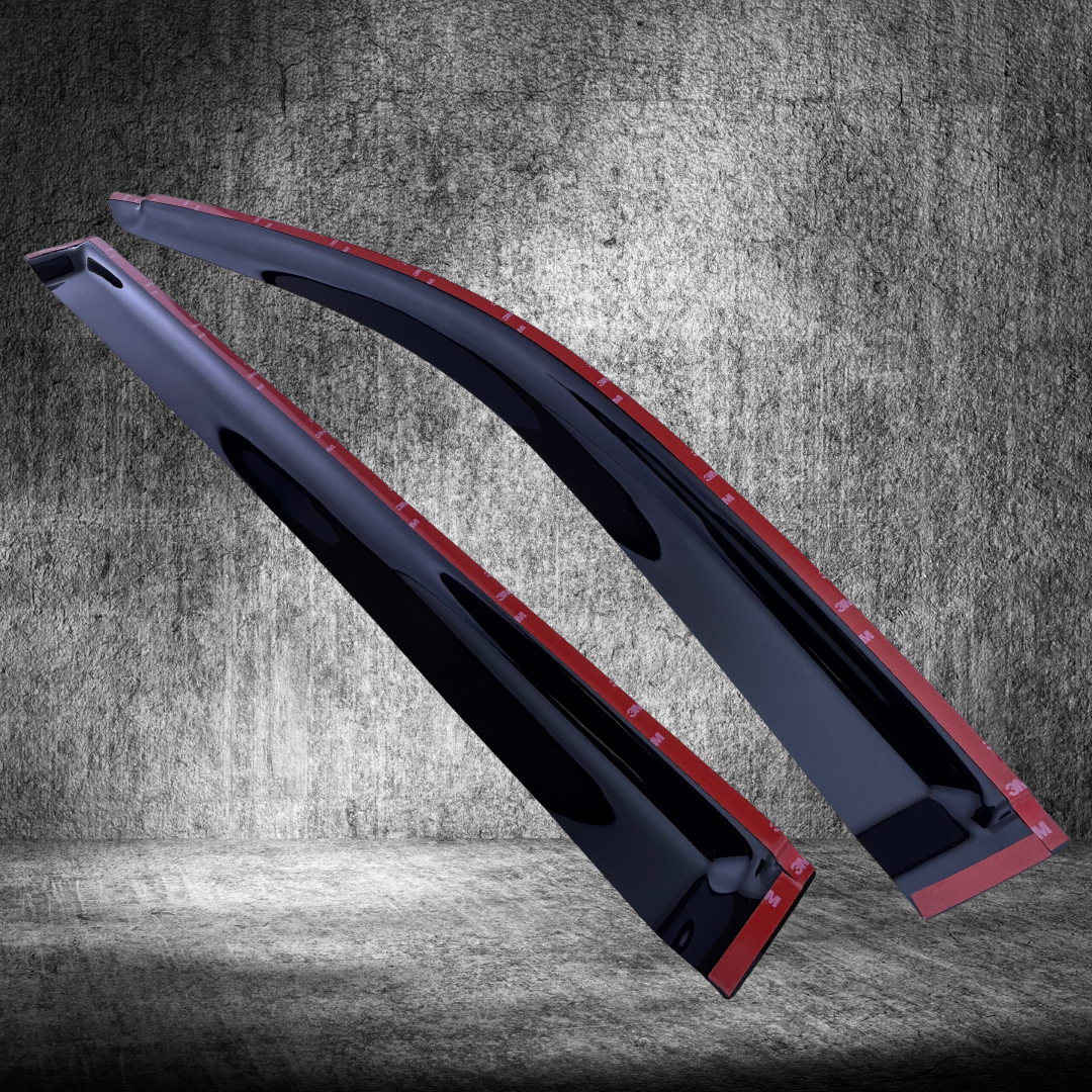 Tinted Black Side Window Rain Deflectors N9306