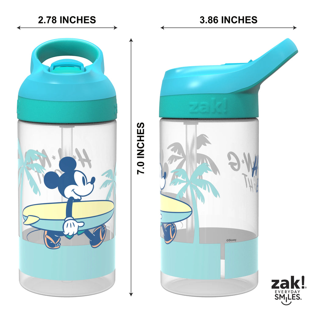 16 oz Kids Water Bottle with Flip Straw and Carry Handle E47184