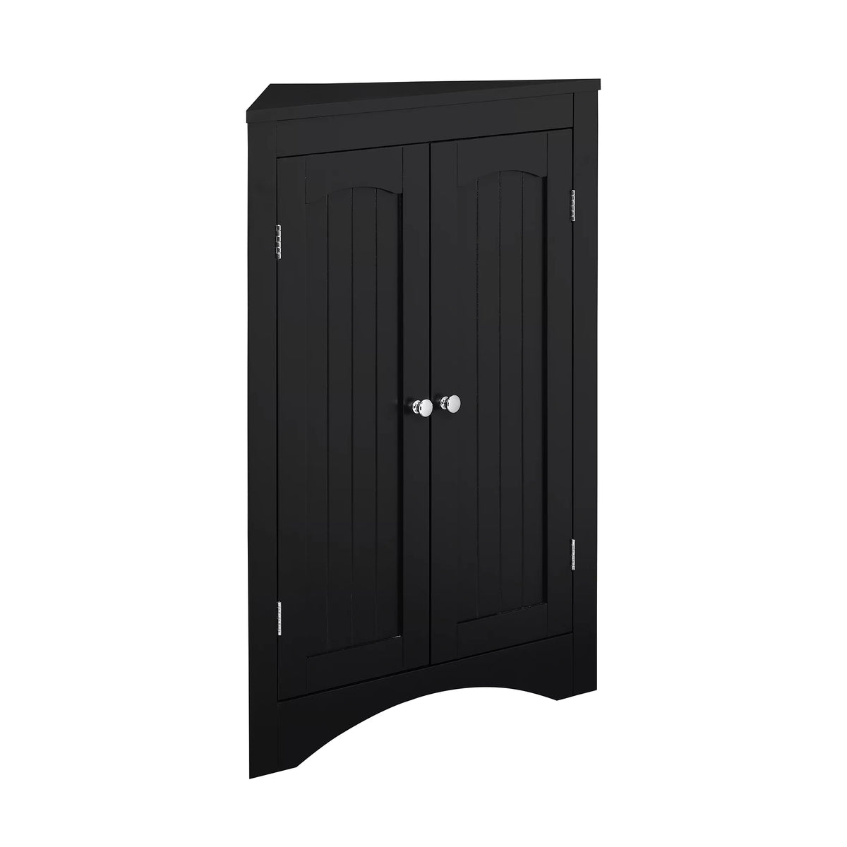 Free Standing Corner Storage Cabinet with Doors and Shelves K617845