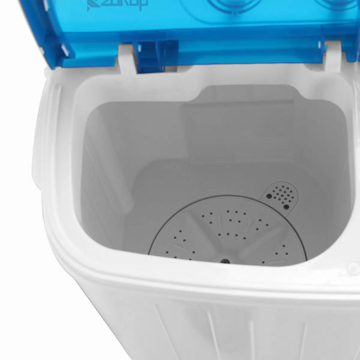 Semi-Automatic Washing Machine 8lbs Compact Laundry Machine with Spinner and Drain Pump S910219
