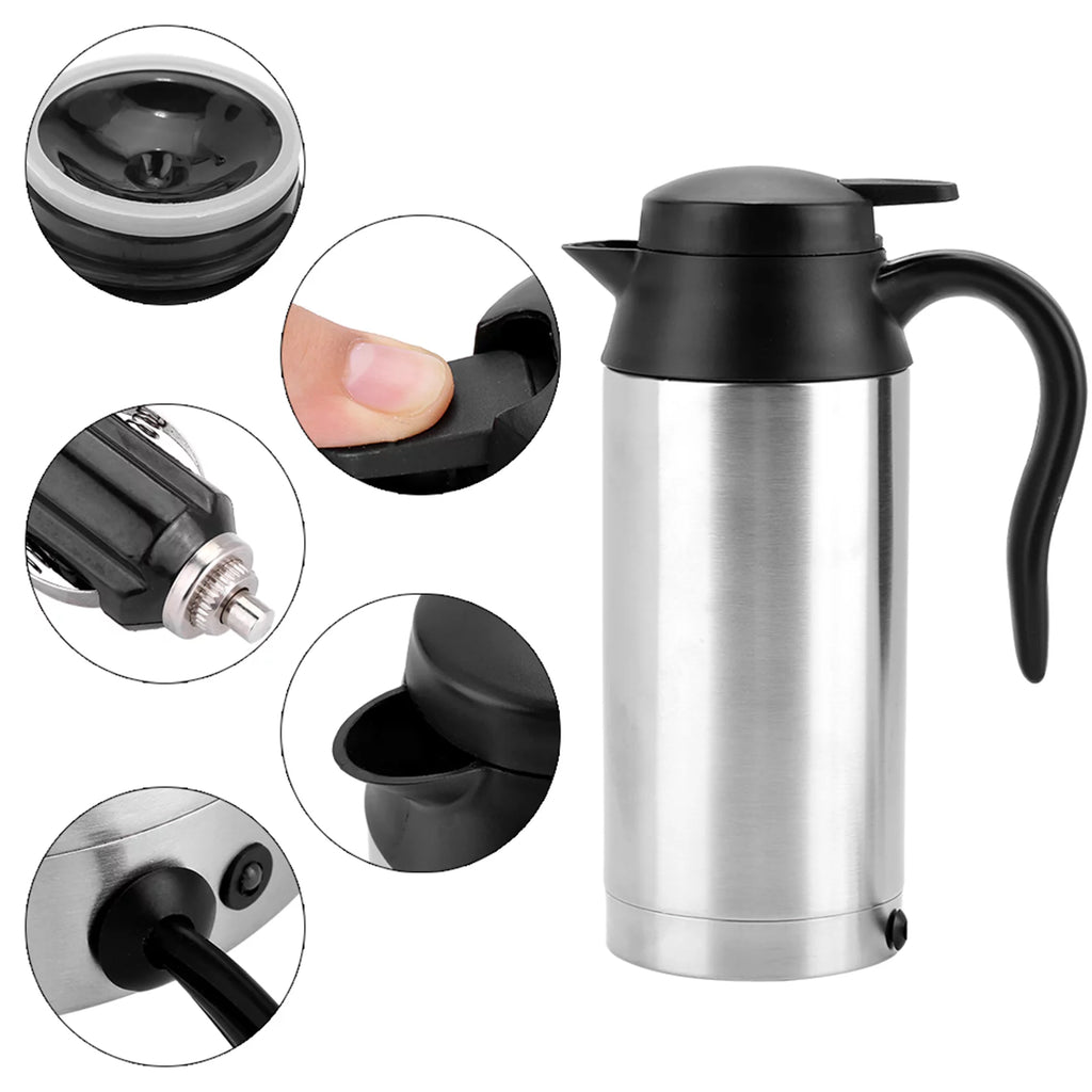 Portable 750ml 24V Car Kettle Water Heater Bottle Y4769