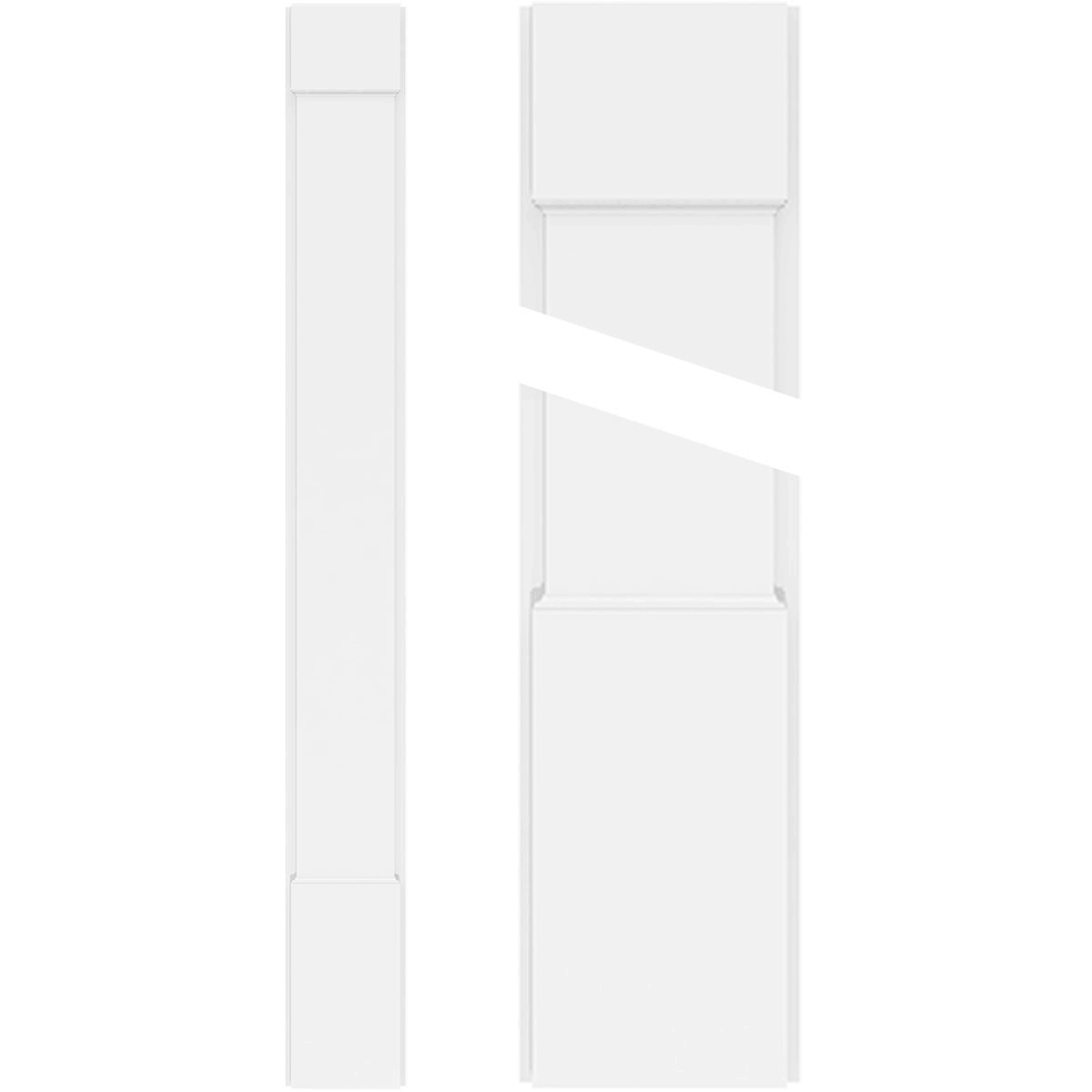 Plain PVC Pilaster with Capital and Base (Pair) A8433