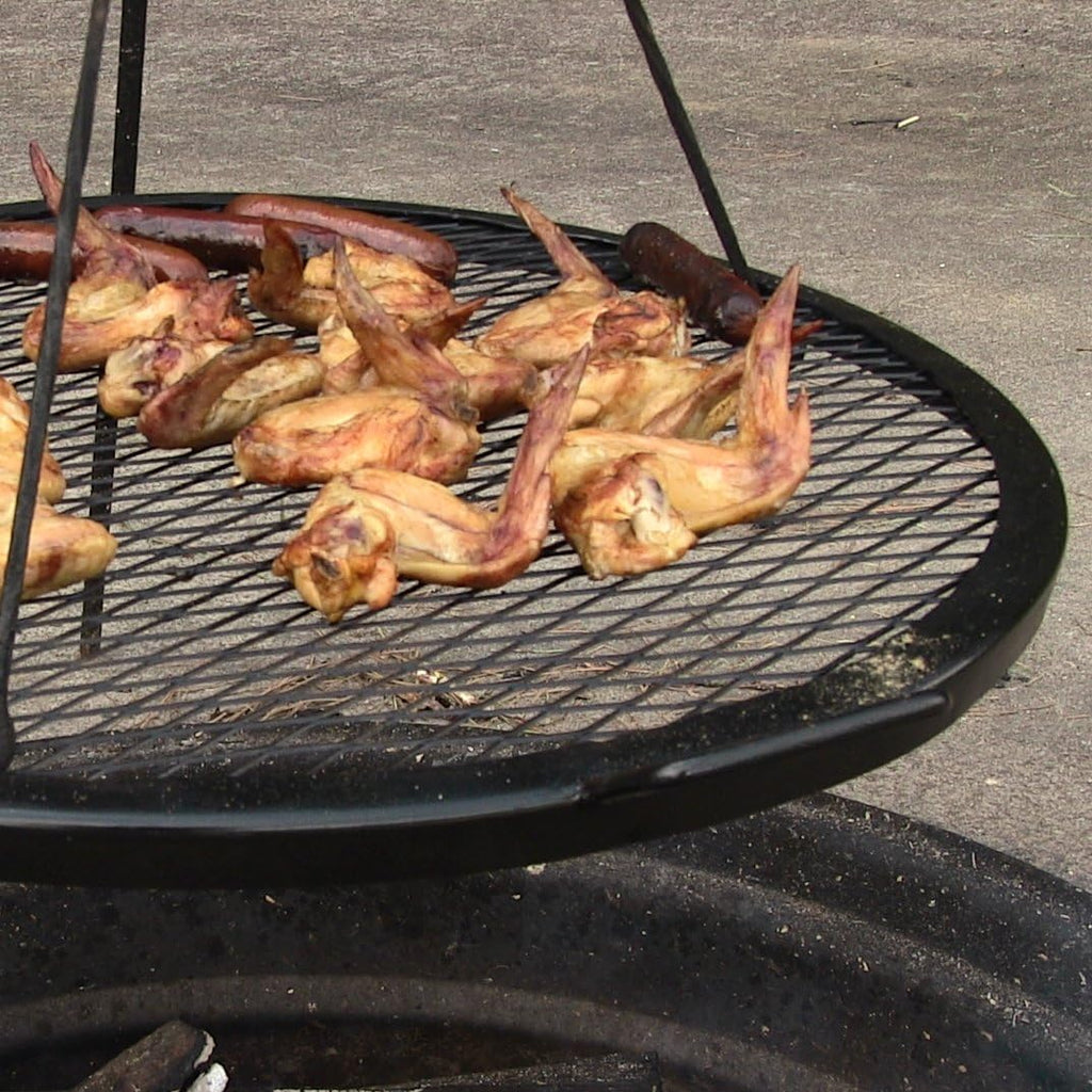 Round Heavy-Duty Steel Fire Pit Cooking Grate D60939