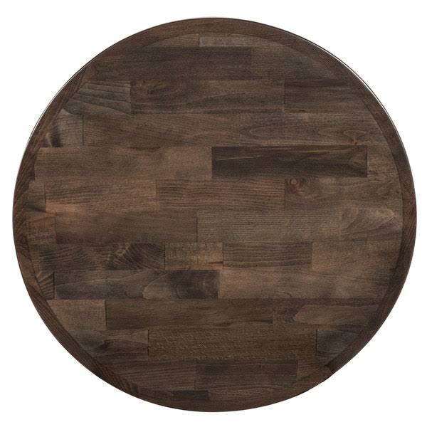 24x22 Round Recycled Wood Butcher Block Table Top D308031