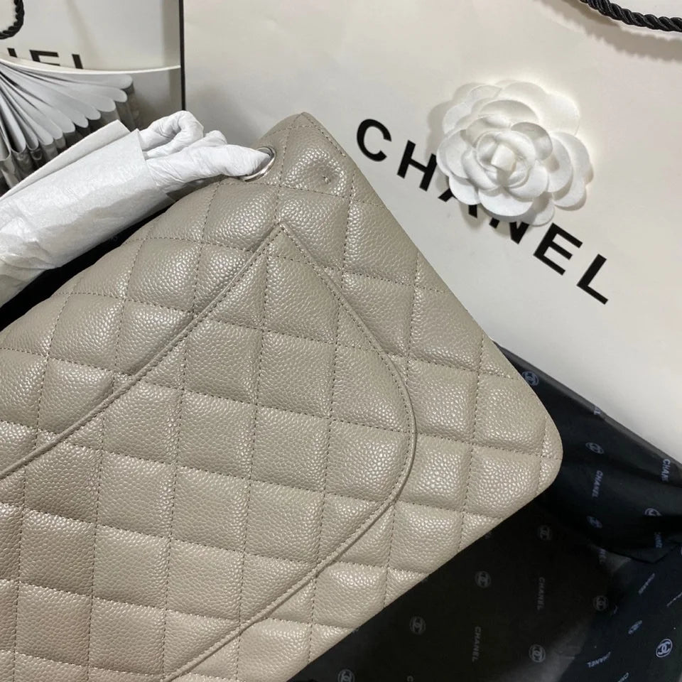 Large Classic Handbag Grey 11.8in/30cm H851038