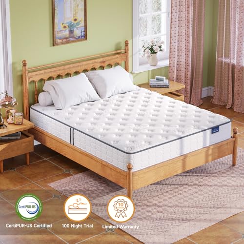 Full Size 12 Inch Hybrid Innerspring Memory Foam Mattress D572608