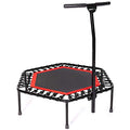 Blue/Green/Red Indoor Trampoline with Height Adjustable Bar D662