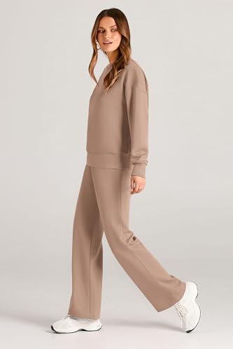 2 Piece Long Sleeve Pullover Tops And Long Pants Lounge Sets L933
