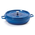 4.5 Quart Blue Cast Aluminum Braiser Pan W479637