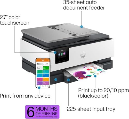 HP OfficeJet Pro 8139e Wireless All-in-One Color Inkjet Printer Q7681
