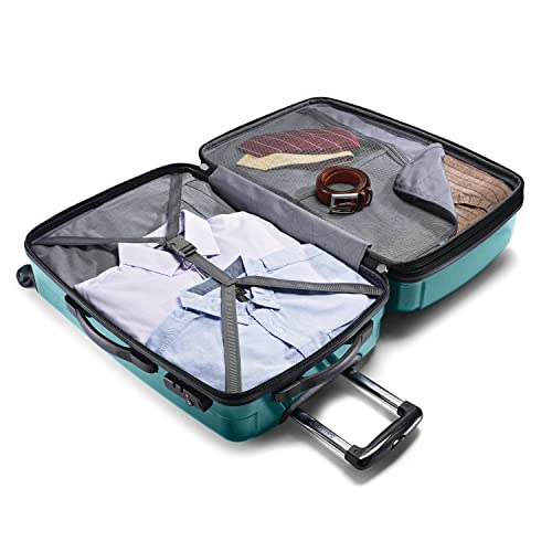 Brushed Anthracite Hardside Expandable Luggage with Spinner Wheels, Checked-Large 28-Inch U460009