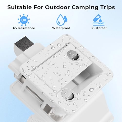 100% Metal RV Door Lock with 4-Key Paddle Deadbolt C3374