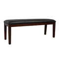 Black Upholstered Bench L94088