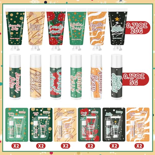 Christmas Hand Cream and Lip Balm Gift Set 48pcs K34818