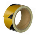 Reflective Hazard Black / Yellow Tape, 17 in x 33 ft Q132