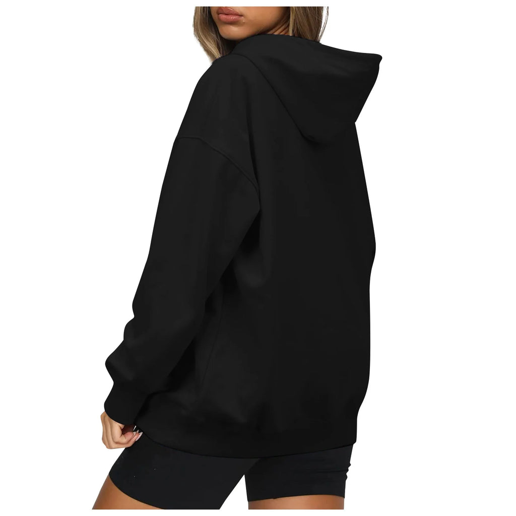 Camo Hooded Fleece Sweatshirt with Pocket Khaki Medium P523