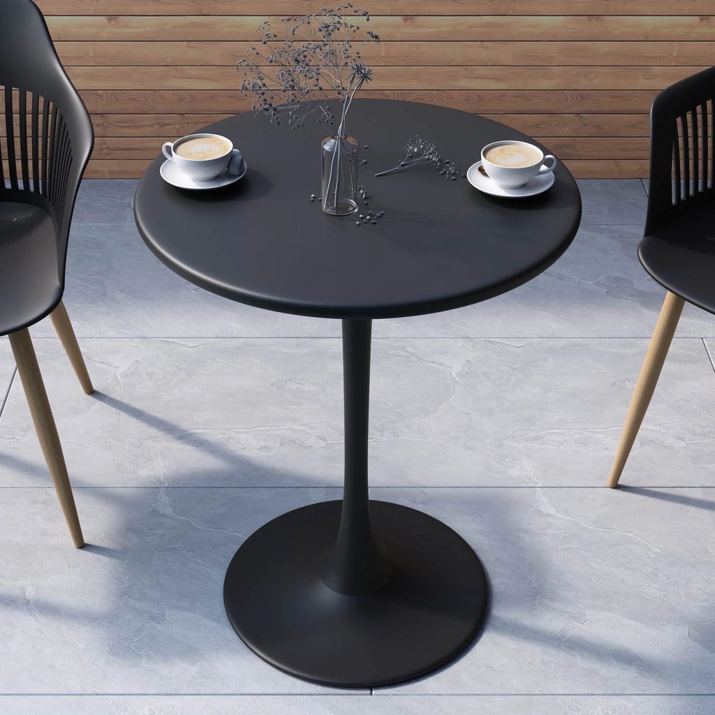 Black Steel Bistro Table E12788