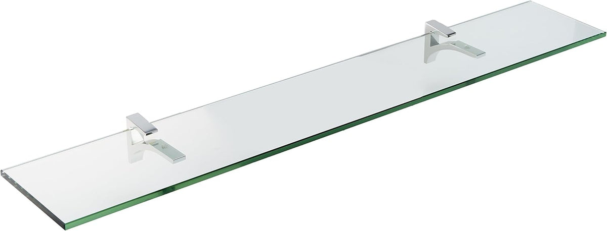 Glass Cardinal Glass Shelf, Chrome, 12 x 36 R76061