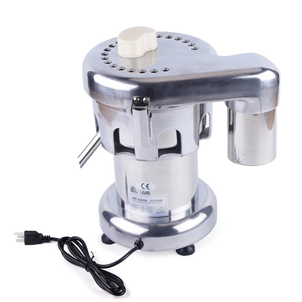 Silver Stainless Steel Commercial Electric Fruit Juicer Machine 2800r/min AC110V J50984