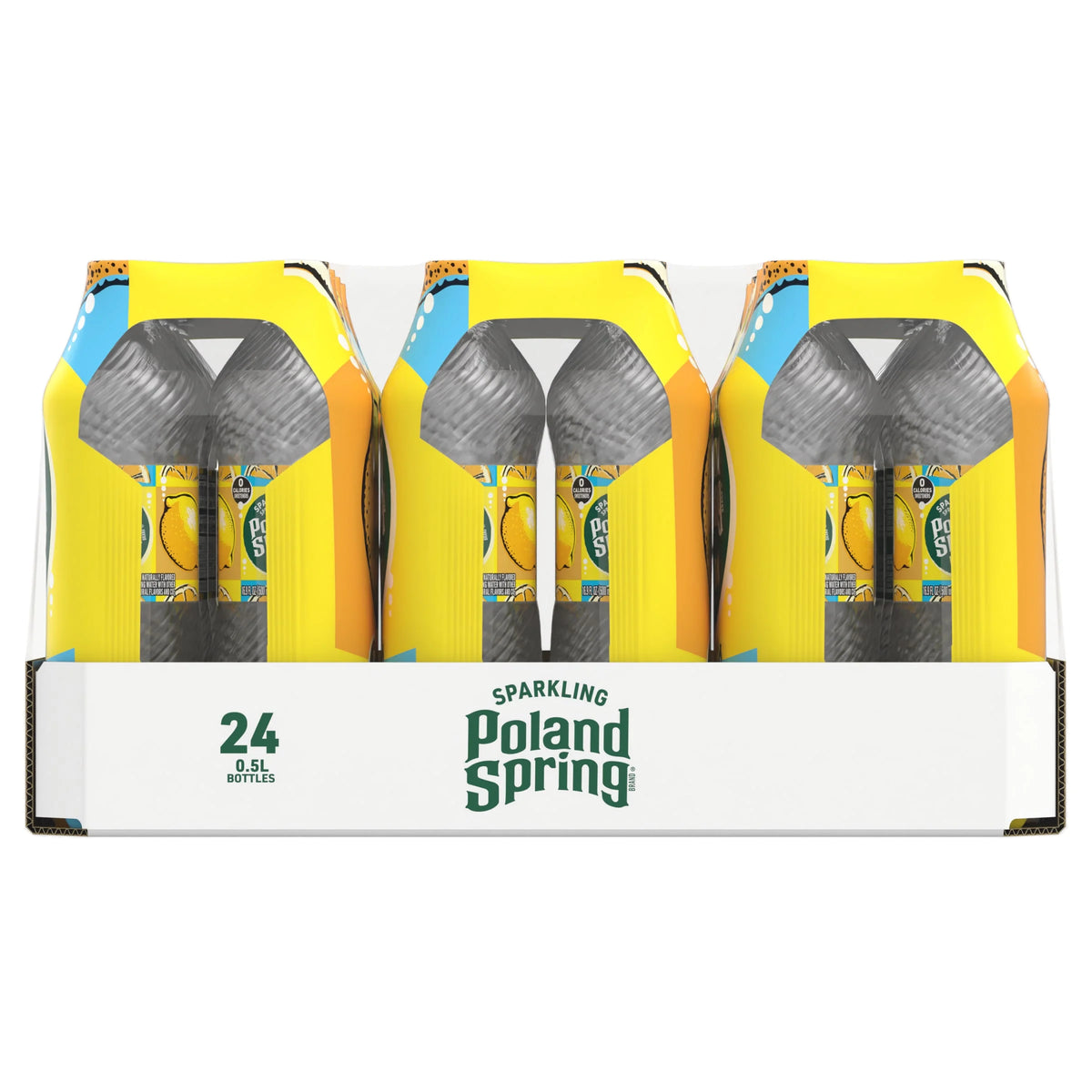 Sparkling Water, Lively Lemon, 16.9 oz Bottles (24 Count) O9293
