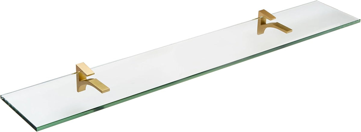 Glass Cardinal Glass Shelf, Chrome, 12 x 36 R76061