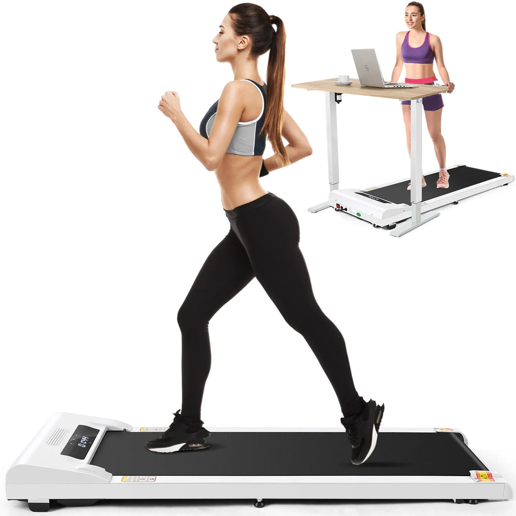 2.5HP Slim Compact Under Desk Treadmill with LED Display and Remote Control K994