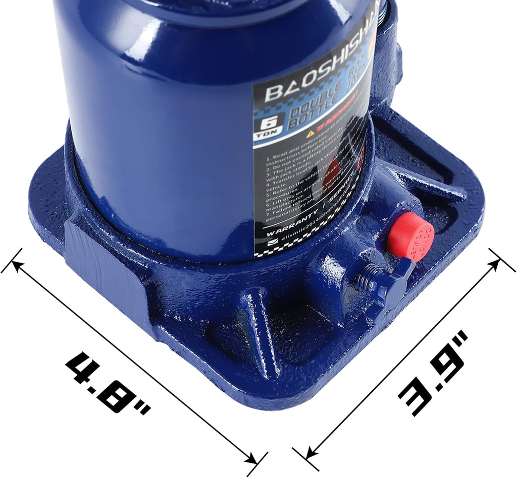 6 Ton Double Ram Hydraulic Bottle Jack A742