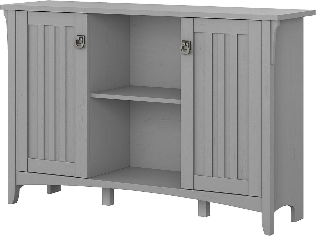 Cape Cod Gray Storage Cabinet with Doors & 6 Cube Organizer B51611