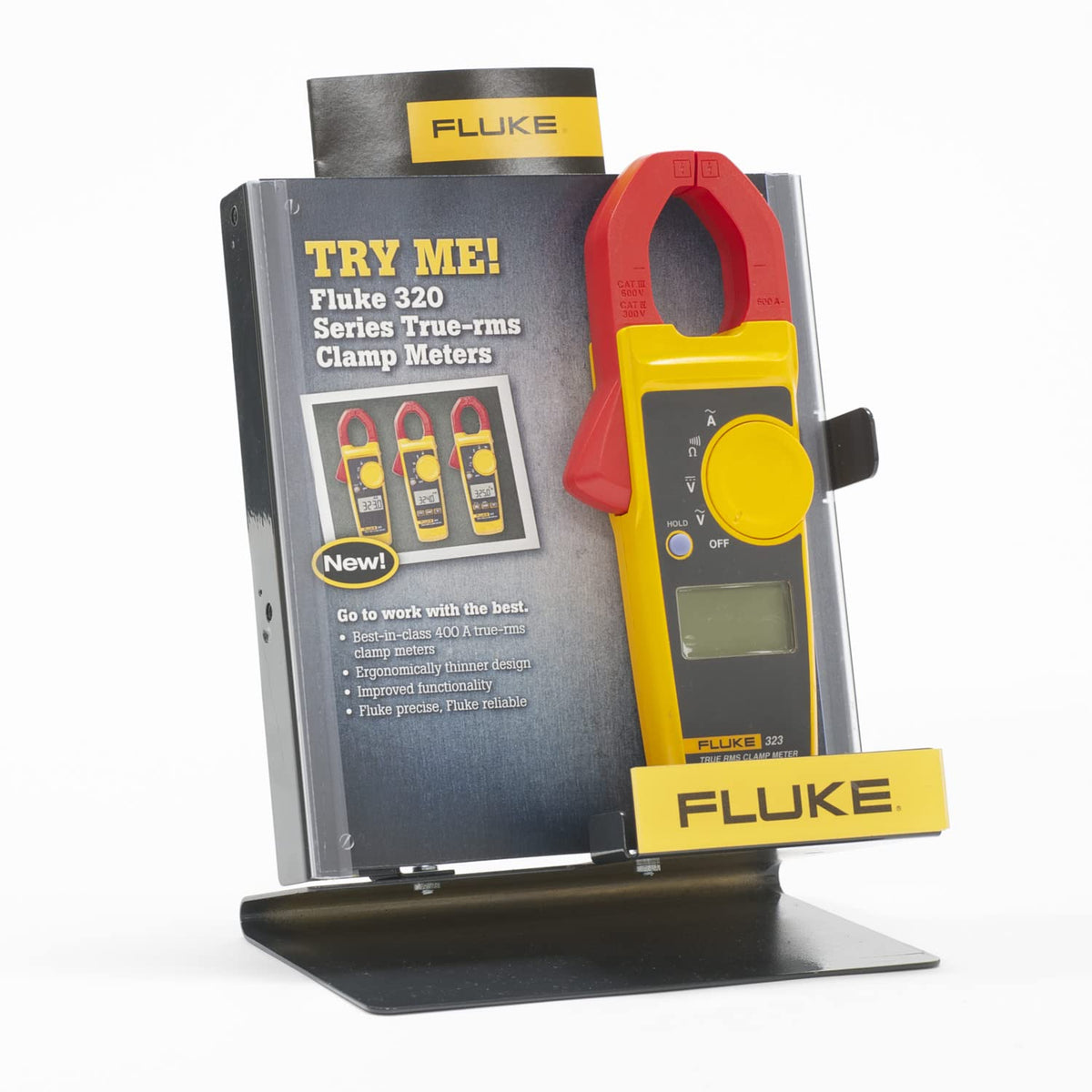 Clamp Meter, Measures AC Current to 400 A, AC/DC Voltage to 600 V, Resistance and Continuity, with Soft Carrying Case I201846