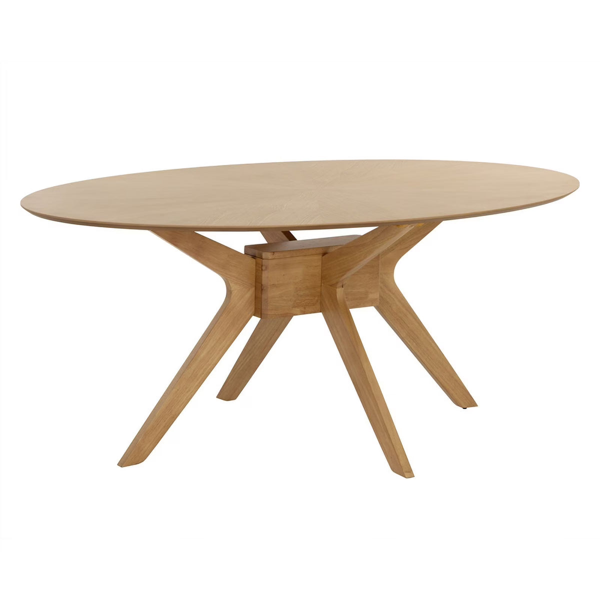 Mid-Century Rubberwood Dining Table W49866