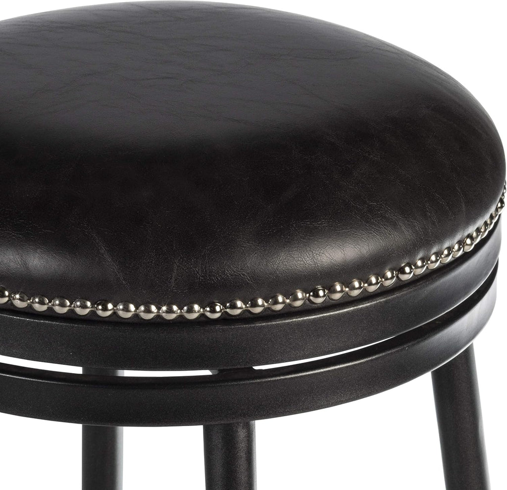 Black Metal Bar Height Stool A4154