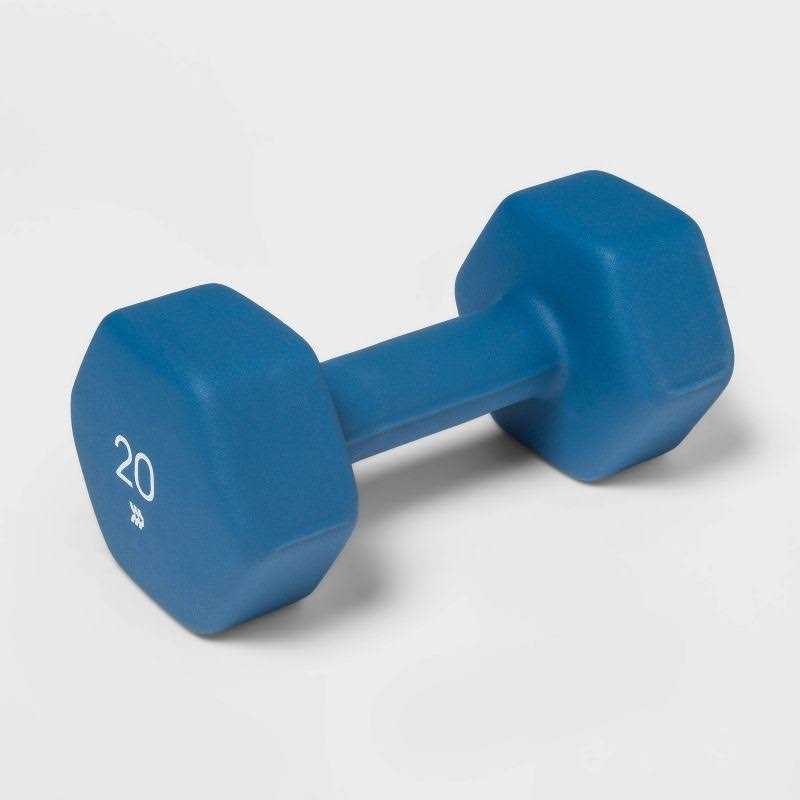 Blue Neoprene Dumbbell 20lbs E321171
