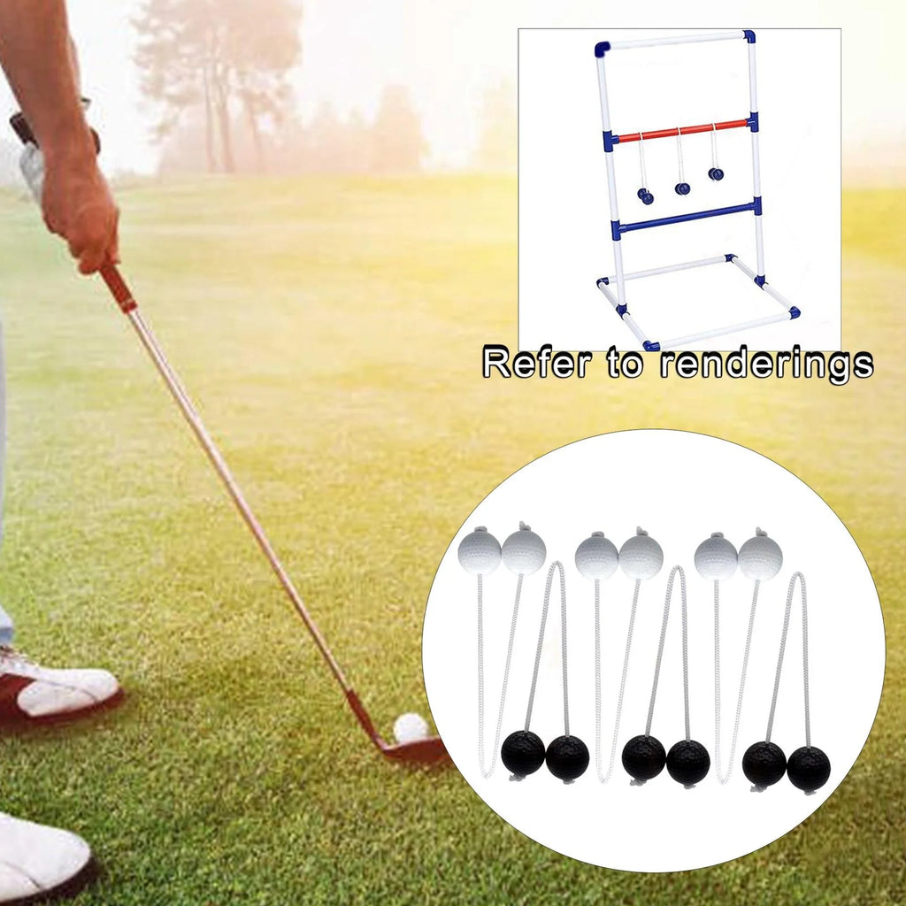 Ladder Toss Game with Golf Balls, Black and White K175