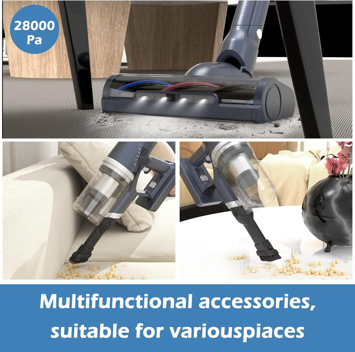 Cordless Vacuum Cleaner with LED Touch Screen Z49494