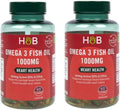 Omega 3 Fish Oil 1000mg 60 Capsules Pack of 2 W974183
