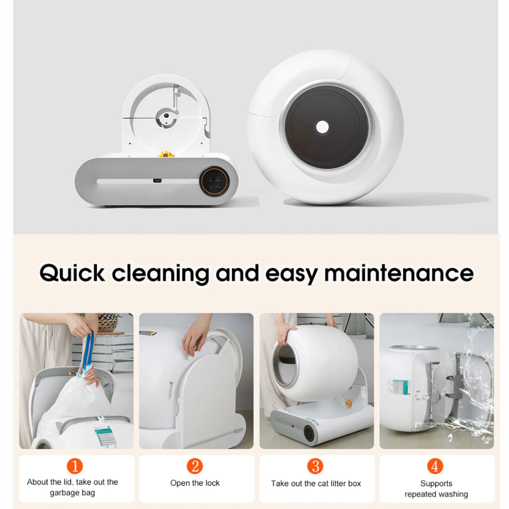 Automatic Self Cleaning Cat Litter Box with App Control L8809