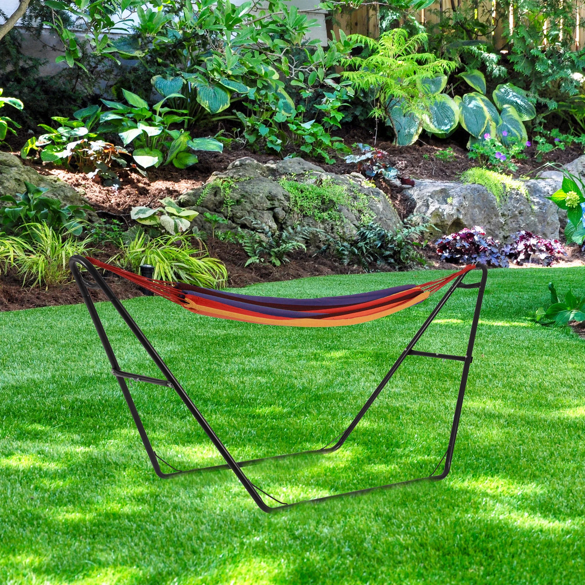 Tropical Stripe Hammock and Frame C767