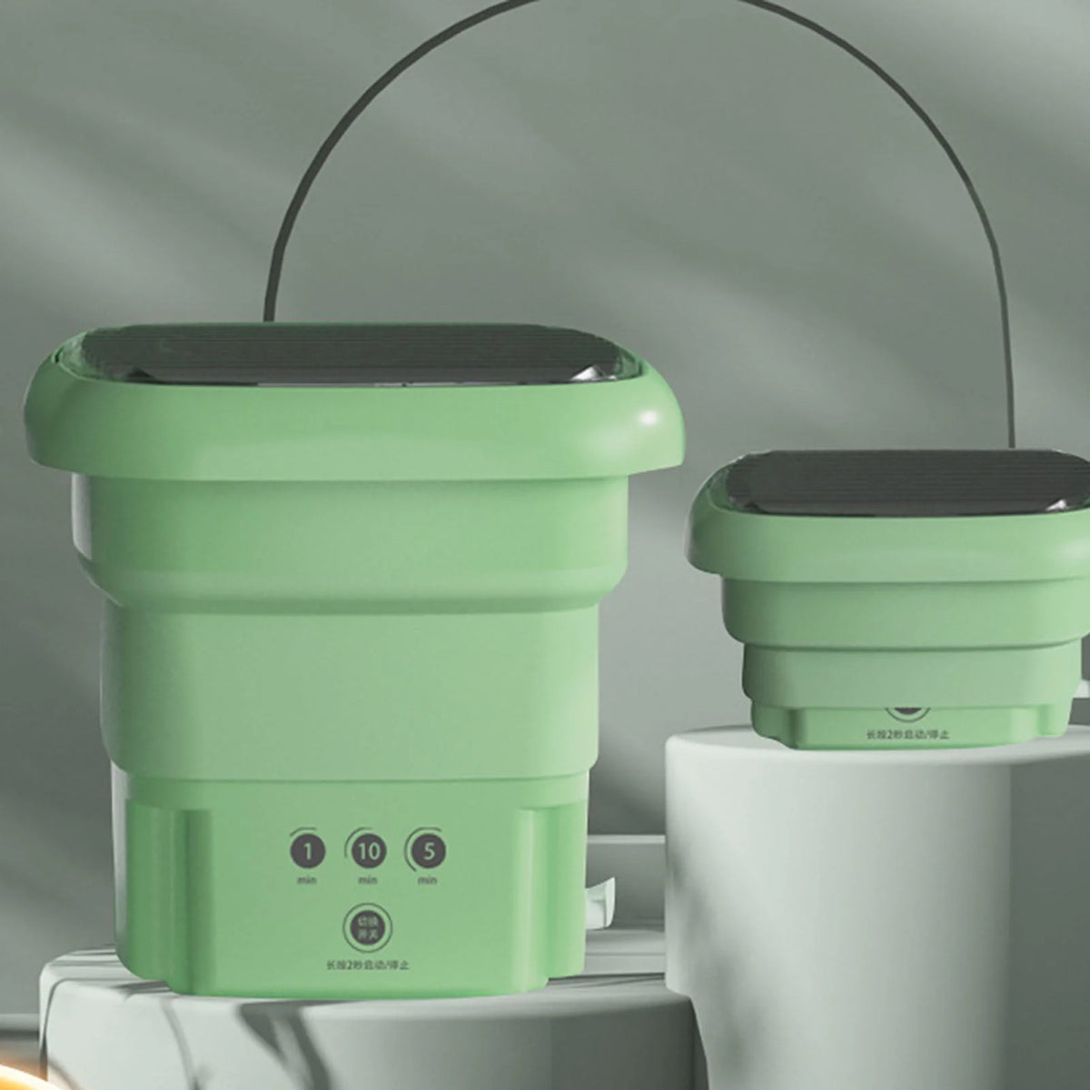 Portable Folding Mini Washer with Drain Basket X4577
