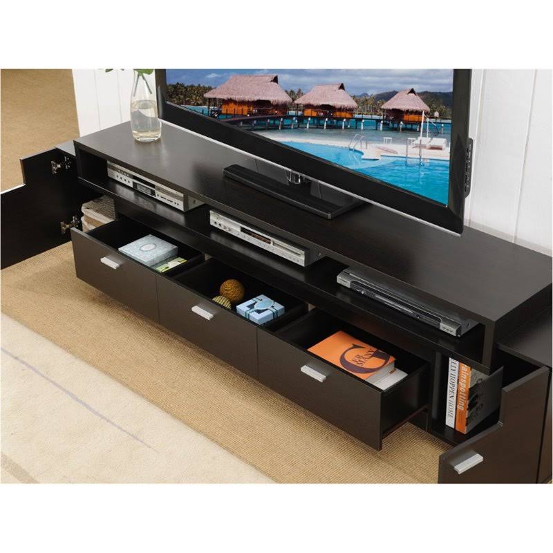 84-Inch Wood TV Stand in Cappuccino Z9180