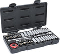 51 Pc 1/4" Drive Standard & Deep SAE/Metric Mechanics Tool Set G35273