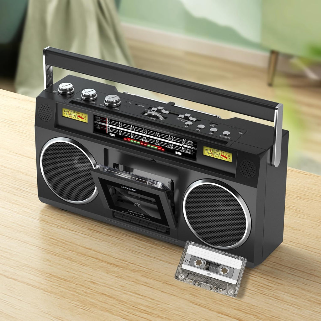 Portable AM/FM Radio Cassette Player Recorder with Bluetooth K23810
