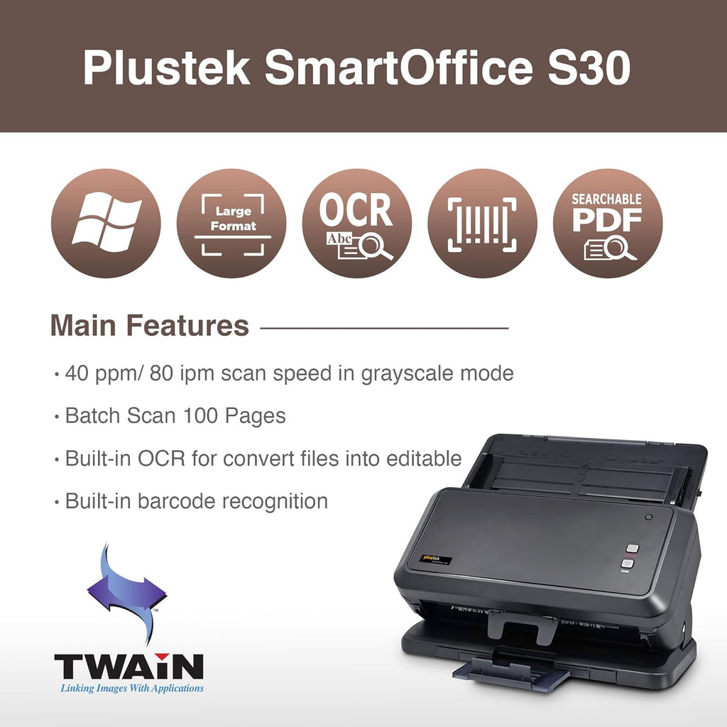 A3 Duplex Document Scanner with 100-page Auto Document Feeder K32403