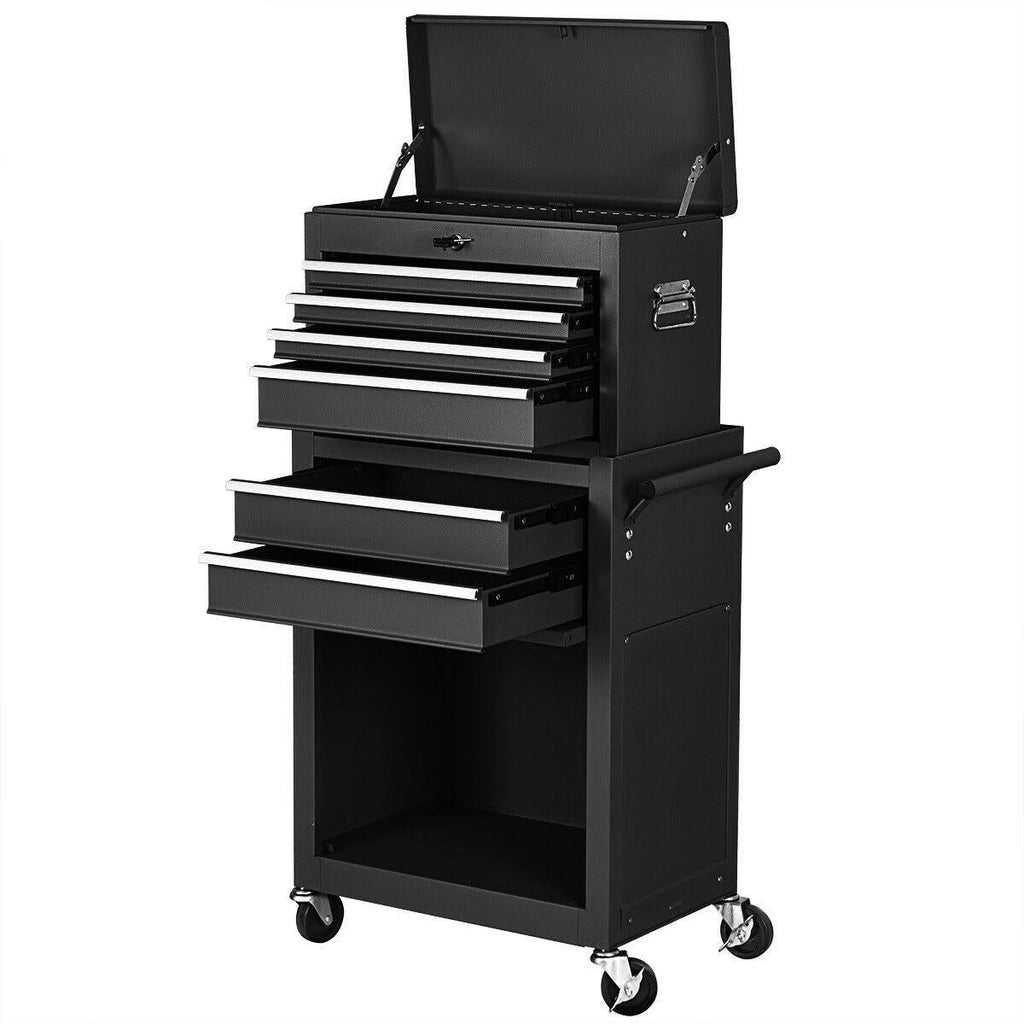 Black Rolling Storage Cabinet Toolbox Z456270
