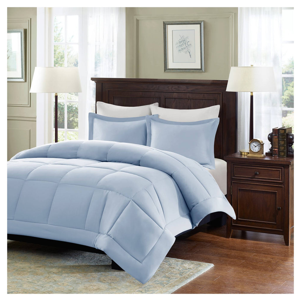 Blue King/Cal King Down Alternative Comforter Mini Set F53858