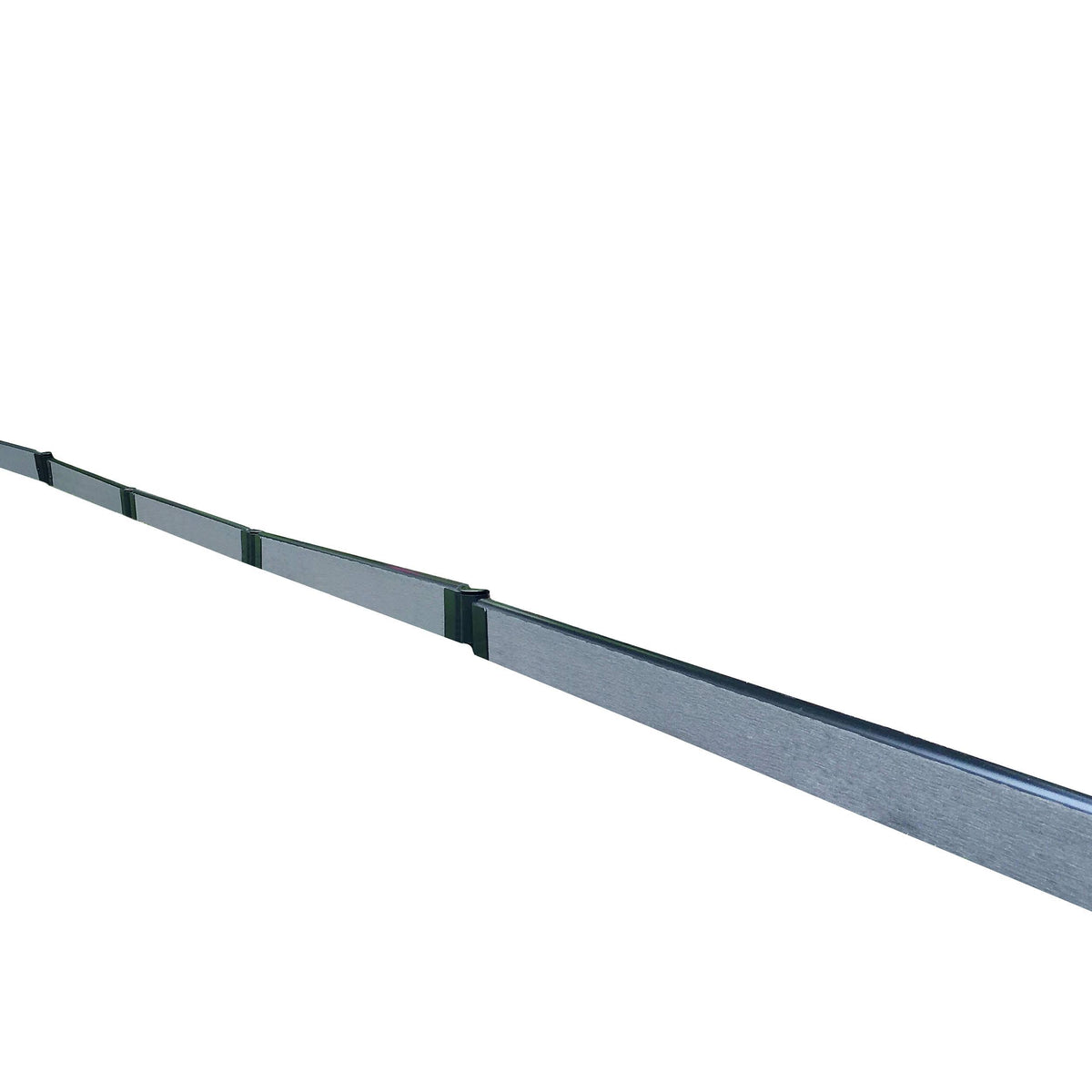 Weathered Wood Composite Landscape Edging Kit - 16 x 1 inch Straight, Gray D602746