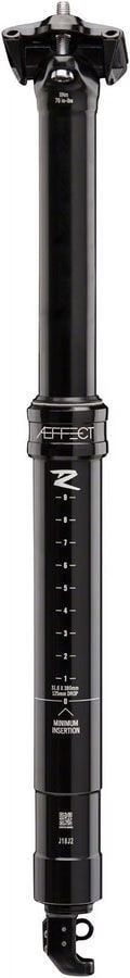 31.6 x 380mm 125mm Black Dropper Seatpost Z2104