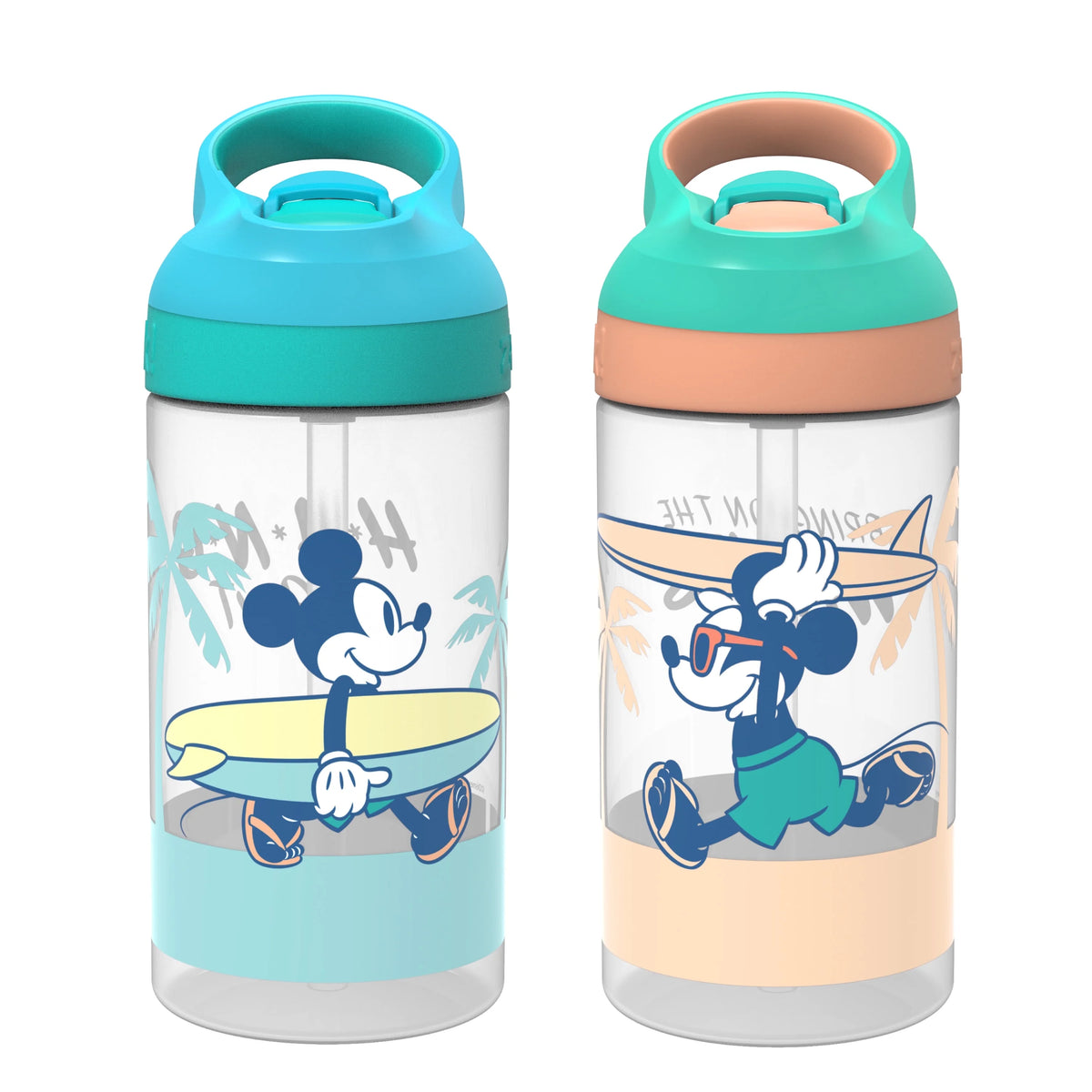 16 oz Kids Water Bottle with Flip Straw and Carry Handle E47184