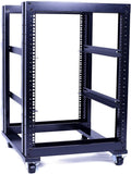 15U 4 Post Open Frame 19inch Steel Rack 24inch Deep X38812