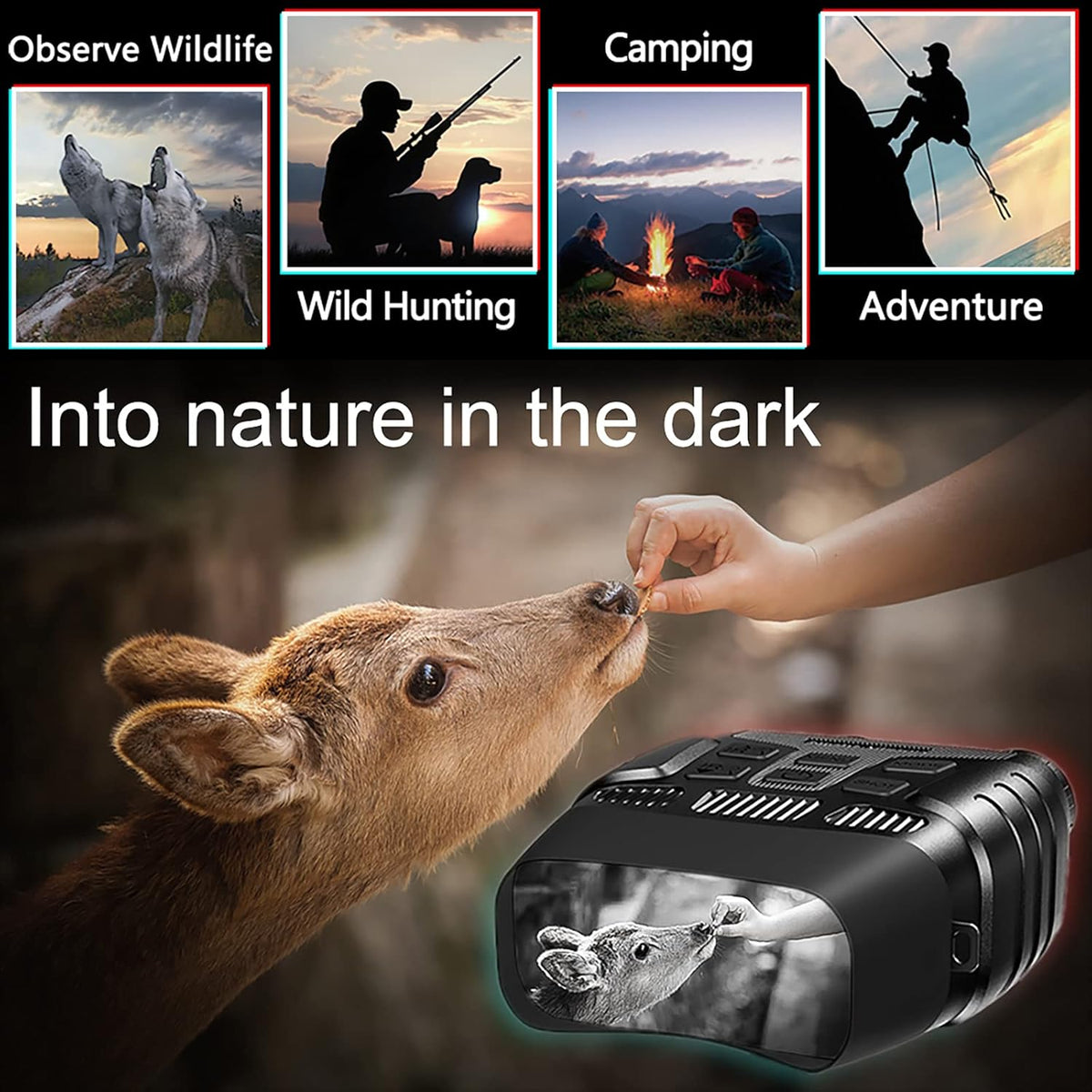 Night Vision Binoculars Digital Infrared with 32GB Memory Card N68223